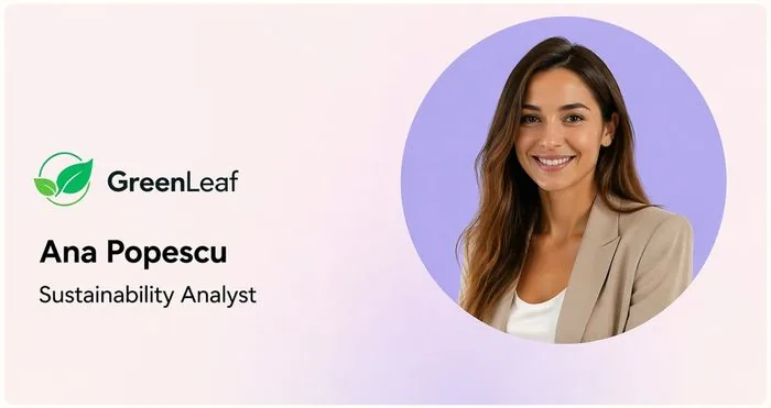 GreenLeaf case study: Ana Popescu, Sustainability Analyst